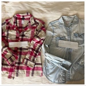 Patagonia and Merona button down shirts - bundle of 2
